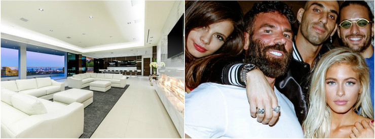 Mansion de Dan Bilzerian salon Bel Air katie bell